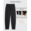 imagebaleaf Mens Sweatpants Yoga Lounge Cotton Pajama Pants Casual Open Bottom Straight Leg Stretchy Sweat Pants with PocketsCblackadjust Cinch