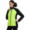 imagebaleaf Womens Cycling Puffer Jacket Winter Warm Lightweight Insulated Hiking Jackets Zip Pockets Running SkiingYellowBlack