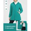 imagebaleaf Womens Long Puffer Quilted Outerwear Water Resistant Winter Warm Coat Lightweight Puffy Jackets with Hood OutdoorGreen