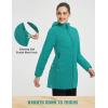 imagebaleaf Womens Long Puffer Quilted Outerwear Water Resistant Winter Warm Coat Lightweight Puffy Jackets with Hood OutdoorGreen