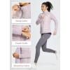 imagebaleaf Womens Running Jacket Winter Lightweight Water Resistant Puffer Coat Fall Cold Weather Hiking Zip PocketsLight Purple
