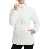 imagebaleaf Womens Winter Coat Long Puffer Jacket Quilted Jackets with Hood Warm Running Insulated Hiking SnowStar White