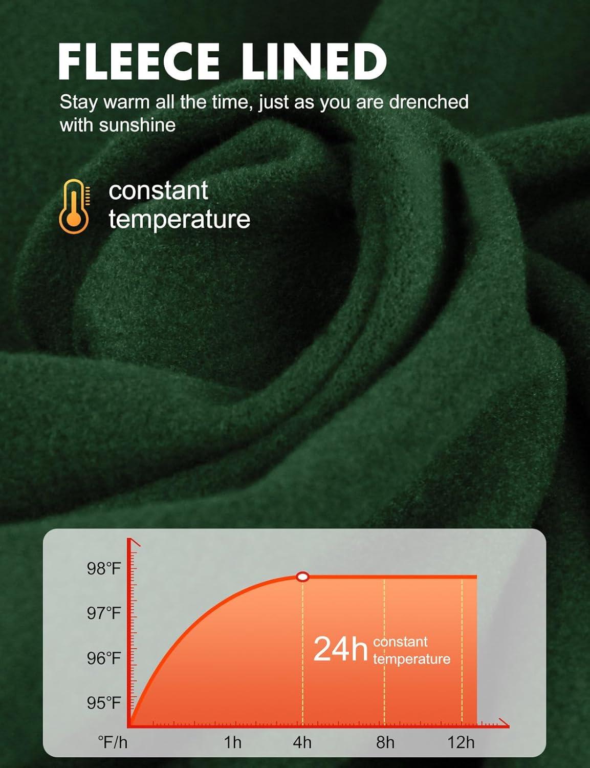 imagebaleaf Womens Thermal Tops Fleece Shirts Running Workout Athletic Base Layer Warm Cold Weather Gear Mock NeckArmy Greenmock Neck