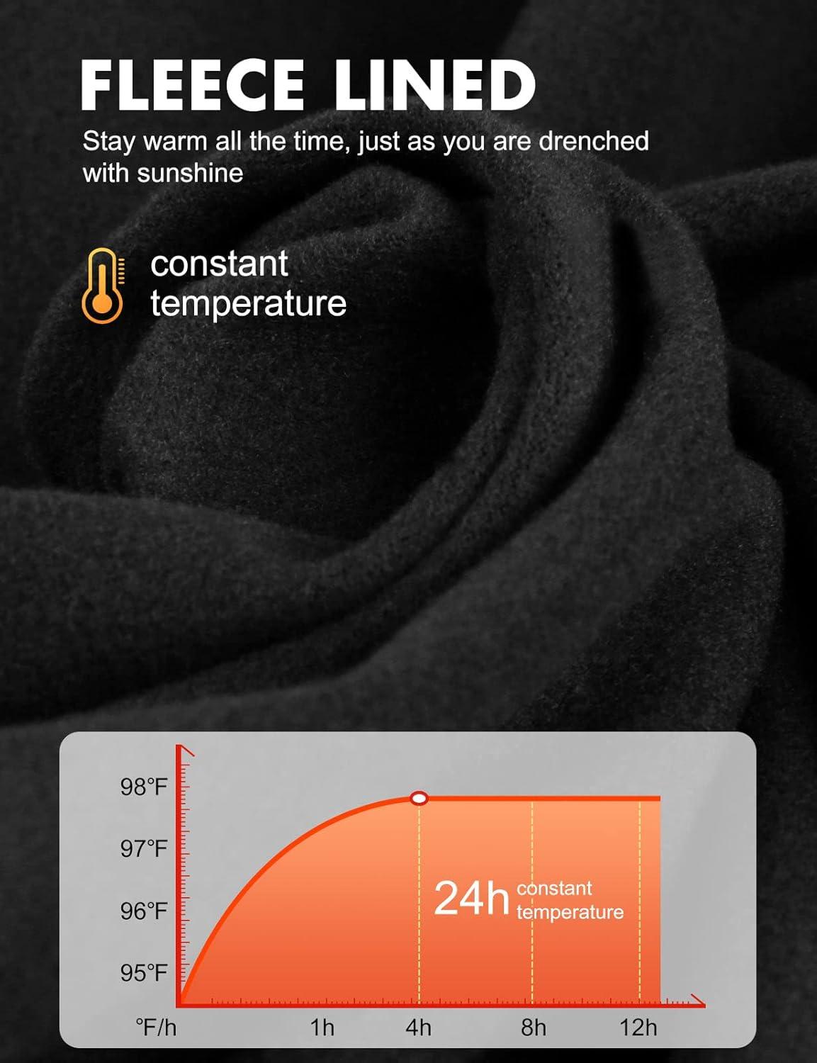 imagebaleaf Womens Thermal Tops Fleece Shirts Running Workout Athletic Base Layer Warm Cold Weather Gear Mock NeckBlackmock Neck