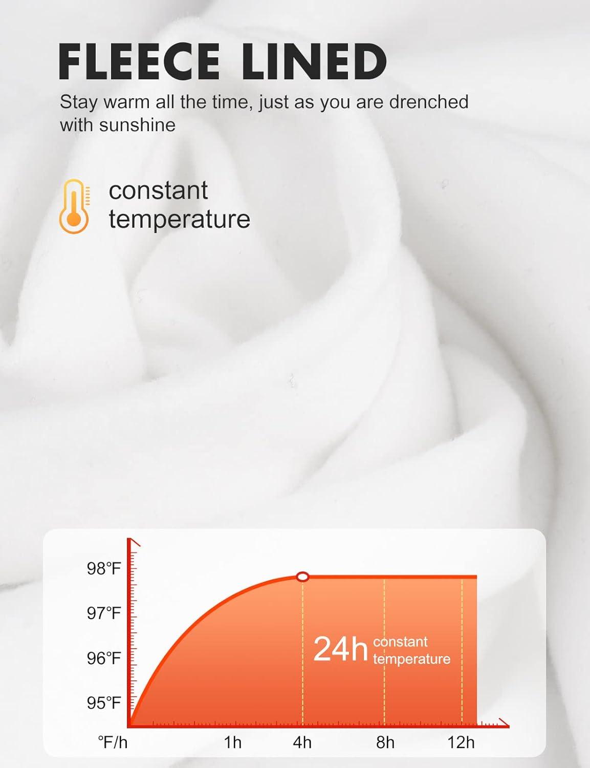 imagebaleaf Womens Thermal Tops Fleece Shirts Running Workout Athletic Base Layer Warm Cold Weather Gear Mock NeckWhitemock Neck