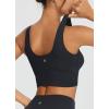 imagebaleaf Nuleaf High Neck Longline Sports Bra for Women U Back Workout Tank Top Padeed Yoga Crop Tops