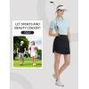 imagebaleaf Womens Golf Skirts with 5 Pockets High Waisted Skorts Tennis Athletic RunningBlack