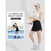 imagebaleaf Womens Golf Skirts with 5 Pockets High Waisted Skorts Tennis Athletic RunningBlack