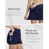 imagebaleaf Womens Golf Skirts with 5 Pockets High Waisted Skorts Tennis Athletic RunningNavy Blue