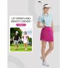 imagebaleaf Womens Golf Skirts with 5 Pockets High Waisted Skorts Tennis Athletic RunningRose Red