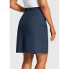 imagebaleaf Womens Skorts Skirts Hiking Cargo Skorts Pockets 19quot Knee Length Long Athletic Quick Dry Skirts UPF 50Navy Blue