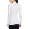 imagebaleaf Womens Thermal Tops Fleece Shirts Running Workout Athletic Base Layer Warm Cold Weather Gear Mock NeckWhitemock Neck