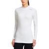 imagebaleaf Womens Thermal Tops Fleece Shirts Running Workout Athletic Base Layer Warm Cold Weather Gear Mock NeckWhitemock Neck