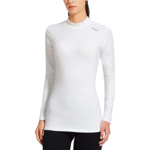 imagebaleaf Womens Thermal Tops Fleece Shirts Running Workout Athletic Base Layer Warm Cold Weather Gear Mock NeckWhitemock Neck