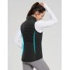 imagebaleaf Womens Lightweight Puffer Warm Vest Thermal Water Resistant Outwear Sleeveless Jacket Zip Pocket Winter OutdoorBlack