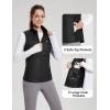 imagebaleaf Womens Lightweight Puffer Warm Vest Thermal Water Resistant Outwear Sleeveless Jacket Zip Pocket Winter OutdoorBlack