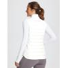 imagebaleaf Womens Lightweight Warm Puffer Vest Running Winter Hybrid Sleeveless Quilted Water Resistant JacketStar White