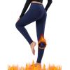 imagebaleaf Womens Fleece Lined Leggings Thermal Warm Winter Tights High Waisted Yoga Pants Cold WeatherNavy Blue