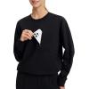 imagebaleaf Womens Fleece Lined Cropped Sweatshirt Thermal Loose Fit Pullover Long Sleeve Running Athletic Top with PocketBlack