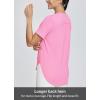 imagebaleaf Womens Short Sleeve Workout Shirts Tops Athletic Yoga Running Shirts Loose Fit with Side Slits Quick Dry TShirtsPink