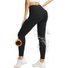 imagebaleaf Jeggings for Women Fleece Lined Pants Thermal Warm Winter High Waisted Leggings 4 Pockets Waterproof Running Tights04black