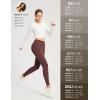 imagebaleaf Jeggings for Women Fleece Lined Pants Thermal Warm Winter High Waisted Leggings 4 Pockets Waterproof Running Tights04wine Red