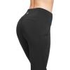 imagebaleaf Leggings for Women Fleece Lined Tights Thermal Warm Winter High Waisted Thick Yoga Pants Cold Weather Inner PocketBlack