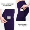 imagebaleaf Leggings for Women Fleece Lined Tights Thermal Warm Winter High Waisted Thick Yoga Pants Cold Weather Inner PocketDark Purple