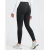 imagebaleaf Womens Thick Fleece Lined Leggings Winter Warm Thermal High Waisted Tummy Control Snow Ski PantsBlack