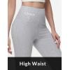 imagebaleaf Womens Cotton Flare Yoga Pants High Waisted Bootcut Bell Bottom Leggings Dressy Work Office Trousers Light Grey XL