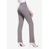 imagebaleaf Womens Yoga Dress Pants Stretchy Work Slacks Business Casual Straight LegBootcut Pull on Trousers w 4 PocketsGray