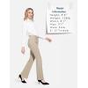 imagebaleaf Womens Yoga Dress Pants Stretchy Work Slacks Business Casual Straight LegBootcut Pull on Trousers w 4 PocketsKhaki