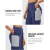 imagebaleaf Womens Fleece Lined Pants Thermal WaterResistant Winter Joggers Warm Running Athletic Sweatpants with PocketsNavy Blue