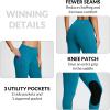 imagebaleaf Womens Winter Horse Riding Pants Fleece Breeches KneePatch Equestrian with Pockets Tights Horseback LeggingsLight Blue