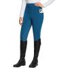 imagebaleaf Womens Winter Riding Pants Full Seat Breeches Fleece Horse Equestrian Tights Horseback Leggings Zipper PocketsBlueb