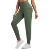 imagebaleaf Womens Fleece Lined Pants Thermal WaterResistant Winter Joggers Warm Running Athletic Sweatpants with PocketsArmy Green
