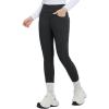 imagebaleaf Womens Thick Fleece Lined Leggings Winter Warm Jeggings Water Resistant High Waisted Tights Snow Pants 4 PocketsBlack