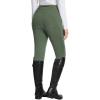 imagebaleaf Womens Winter Riding Pants Full Seat Breeches Fleece Horse Equestrian Tights Horseback Leggings Zipper PocketsGreenb