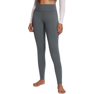 imagebaleaf Womens Fleece Lined Leggings Thermal Warm Winter Tights High Waisted Thick Yoga Pants Cold Weather with PocketsGrey