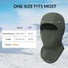 imagebaleaf Balaclava Ski Mask Winter Water Resistant Face Mask for Men Women Cold Weather Gear Skiing Snowboarding Neck GaiterArmy Green