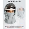 imagebaleaf Fleece Balaclava Face MaskThermal Ski Mask for WomenWinter Hats Face Cover Hood Cold Weather Gear 2 SizeGrey