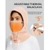 imagebaleaf Fleece Balaclava Face MaskThermal Ski Mask for WomenWinter Hats Face Cover Hood Cold Weather Gear 2 SizePink