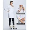 imagebaleaf Womens Fleece Dress Sweatshirt Winter Dress Tunic Long Warm Quarter Zip Up Pullover Jackets with Pocket OutdoorWhite