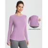 imagebaleaf Womens Thermal Long Sleeve Shirts Fleece Lined Tops Winter Cold Weather Running Gear Base LayerPurple1