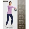imagebaleaf Womens Thermal Long Sleeve Shirts Fleece Lined Tops Winter Cold Weather Running Gear Base LayerPurple1