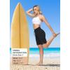 imagebaleaf Womens 9quot High Waisted Swim Board Shorts Quick Dry Swimsuits Bottoms with DrawstringBlack