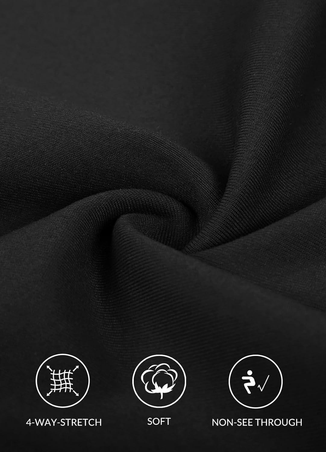 imagebaleaf Womens 10quot Long Bermuda Shorts Above Knee Length with 3 Pockets Walking Athletic Workout High Rise Yoga Running10black