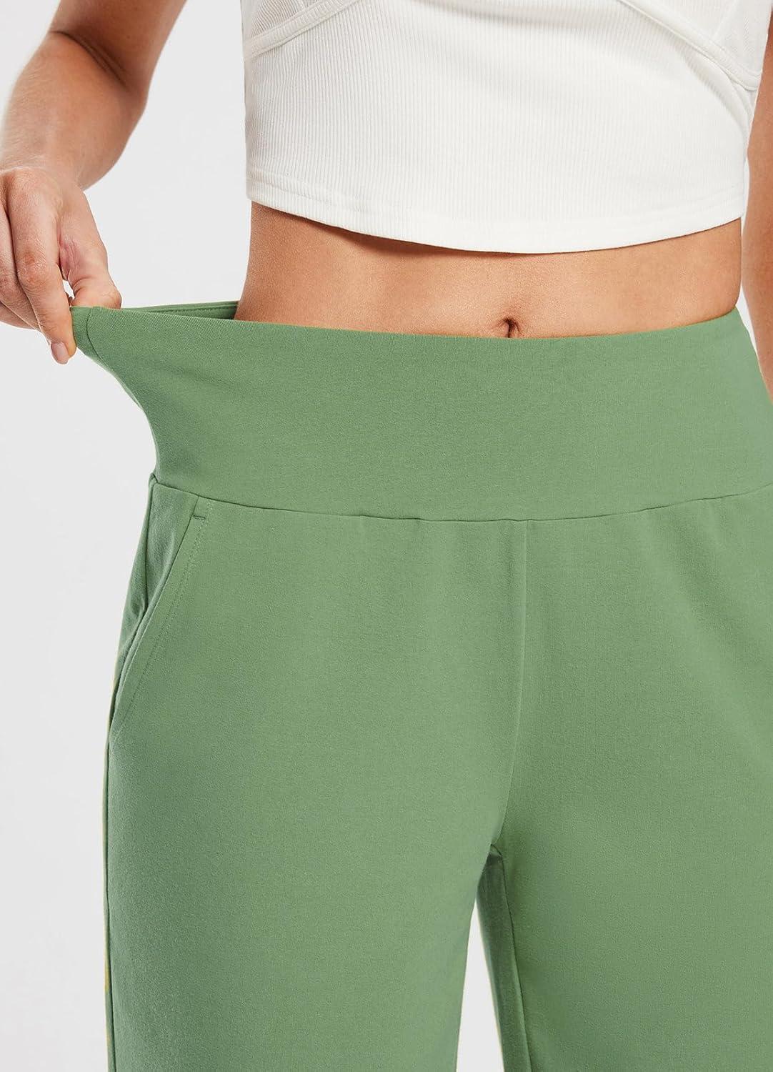 imagebaleaf Womens 12quot Long Bermuda Shorts Knee Length Cotton Athletic Shorts Sweat Casual Lounge Walking Summer12loden Frost