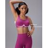 imagebaleaf Sweatleaf Adjustable Sports Bras for Women Padded Racerback Yoga Bra High Impact Molded Cup Workout Bra016rose Red