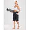 imagebaleaf Womens 12quot Long Bermuda Shorts Knee Length Cotton Athletic Shorts Sweat Casual Lounge Walking Summer12black